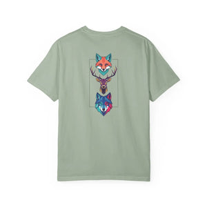 Geometric Forest Animals Tee - Heavyweight Cotton - Dipaliz - T-shirts