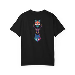 Geometric Forest Animals Tee - Heavyweight Cotton - Dipaliz - T-shirts