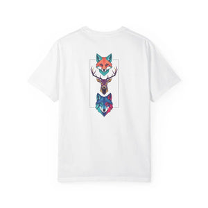 Geometric Forest Animals Tee - Heavyweight Cotton - Dipaliz - T-shirts