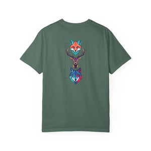 Geometric Forest Animals Tee - Heavyweight Cotton - Dipaliz - T-shirts