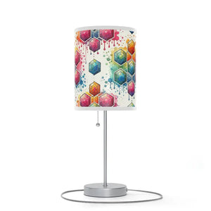 Vibrant Pattern Lamp - Geometrical Design Chic Glow - Dipaliz - White / Silver / one Size - Lamps