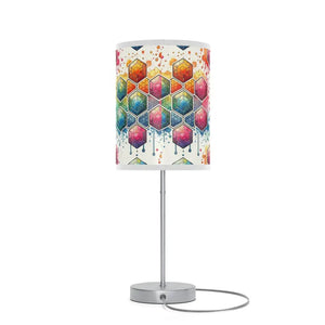 Vibrant Pattern Lamp - Geometrical Design Chic Glow - Dipaliz - White / Silver / one Size - Lamps