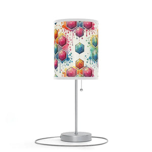 Vibrant Pattern Lamp - Geometrical Design Chic Glow - Dipaliz - White / Silver / one Size - Lamps