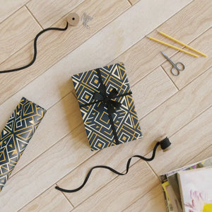 Art Deco Luxury Wrapping Paper Satin Shimmer by Dipaliz