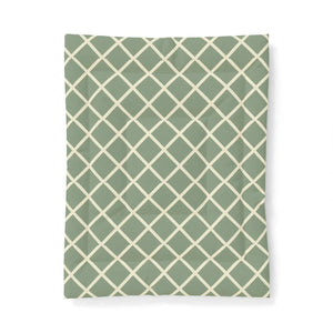 Lattice Cotton Comforter – Sage Geometric - Dipaliz - Quilts & Comforters