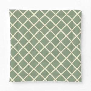 Lattice Cotton Comforter – Sage Geometric - Dipaliz - Quilts & Comforters
