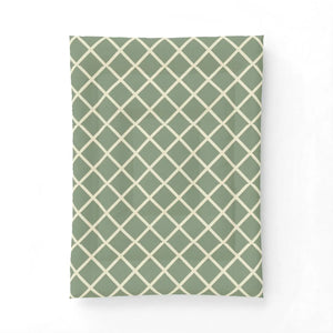 Lattice Cotton Comforter – Sage Geometric - Dipaliz - Quilts & Comforters