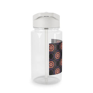 Geometric Mandala Tritan Water Bottle, Reusable Sports with Circle Pattern - Bottles