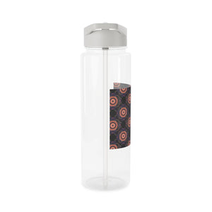 Geometric Mandala Tritan Water Bottle, Reusable Sports with Circle Pattern - Bottles