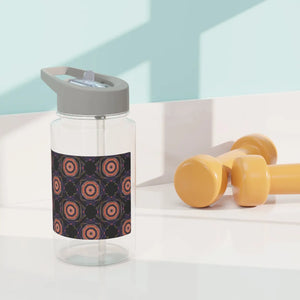 Geometric Mandala Tritan Water Bottle, Reusable Sports with Circle Pattern - Bottles