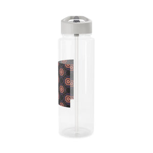 Geometric Mandala Tritan Water Bottle, Reusable Sports with Circle Pattern - Bottles