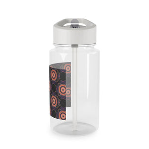 Geometric Mandala Tritan Water Bottle, Reusable Sports with Circle Pattern - Bottles