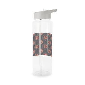 Geometric Mandala Tritan Water Bottle, Reusable Sports with Circle Pattern - Bottles