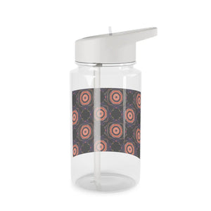 Geometric Mandala Tritan Water Bottle, Reusable Sports with Circle Pattern - Bottles