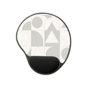 Premium Geometric Mouse Pad with Memory Foam Wrist Rest - Dipaliz - Foot / 10.15’’ × 9.17’’ - Pads