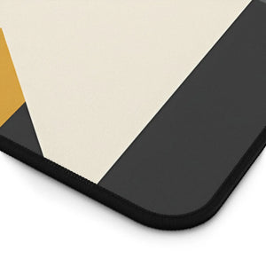 Geometric Gray Desk Mat - Mid-century Neoprene - Dipaliz - Mouse Pads