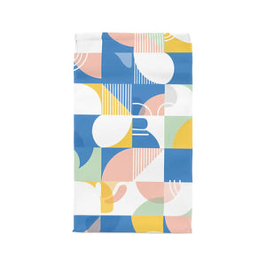 Geometric Pastel Lunch Bag - Magnetic Closure - Dipaliz - Bags