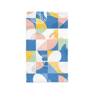 Geometric Pastel Lunch Bag - Magnetic Closure - Dipaliz - Bags