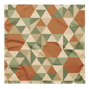 Urban Geometric Print Bandana - Soft Microfiber - Dipaliz - Bandanas & Headties
