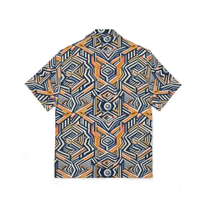 Bold Geometric Hawaiian Camp Shirt - Summer Style - Dipaliz - Shirts