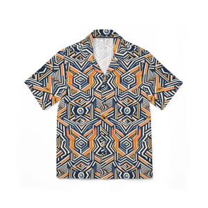 Bold Geometric Hawaiian Camp Shirt - Summer Style - Dipaliz - Shirts