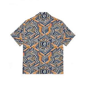 Bold Geometric Hawaiian Camp Shirt - Summer Style - Dipaliz - Shirts - Xs