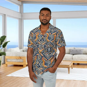 Bold Geometric Hawaiian Camp Shirt - Summer Style - Dipaliz - Xs - Shirts