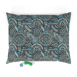 Ultimate Geometric Cotton Pet Bed Dark Brown Zippered - Dipaliz - Beds