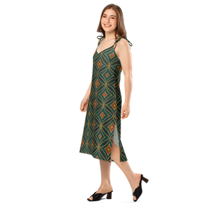 Emerald Green Midi – Built-in Bra Chiffon - Dipaliz - Dresses - Xs
