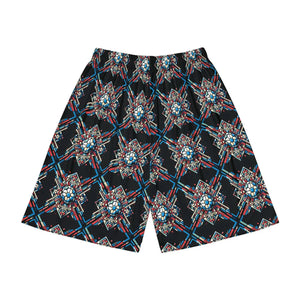 Geometric Men’s Sports Shorts - Pattern - Dipaliz