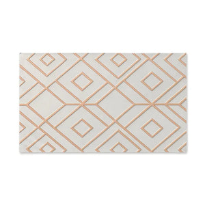 Premium Geometric Pattern Hand Towel - Chic Bathroom Decor - Dipaliz - White Base / 28’’ × 16’’ - Towels