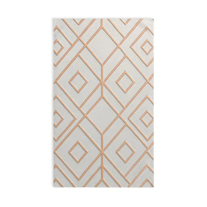 Premium Geometric Pattern Hand Towel - Chic Bathroom Decor - Dipaliz - White Base / 28’’ × 16’’ - Towels