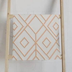 Premium Geometric Pattern Hand Towel - Chic Bathroom Decor - Dipaliz - White Base / 28’’ × 16’’ - Towels