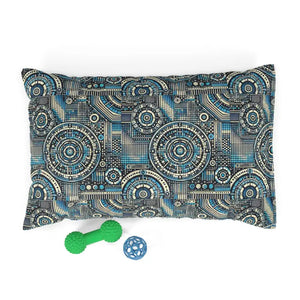 Ultimate Geometric Cotton Pet Bed Dark Brown Zippered - Dipaliz - 28’’ × 18’’ - Beds