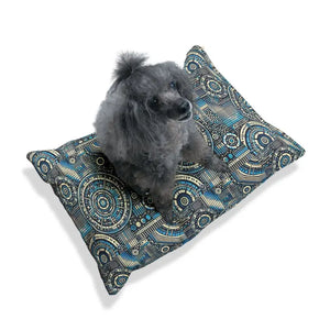 Ultimate Geometric Cotton Pet Bed Dark Brown Zippered - Dipaliz - Beds