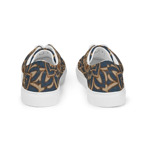 Urban Geometric Pattern Canvas Shoes Men’s Lace - Dipaliz - Sneakers