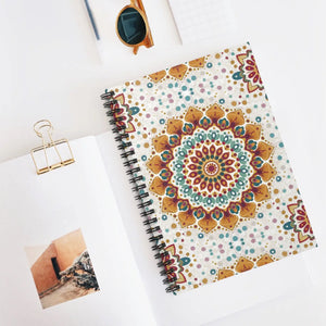 Geometrical Pattern Notebook - Ruled Line Paper - Dipaliz - Notebooks & Notepads
