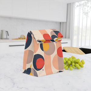 Vibrant Geometric Lunch Bag - Durable Polyester - Dipaliz - Bags