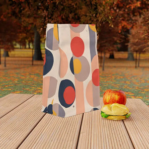 Geometric Polyester Lunch Bag Vibrant Pattern Fresh Style Dipaliz - 11.75’’ × 7.25’’ 4.75’’ - Bags