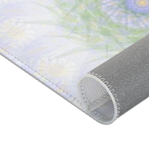 Purple Area Rugs Geometric Pattern Chenille - Dipaliz