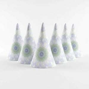 Purple Napkins – Geometric Pattern Polyester Set - Dipaliz - Cloth