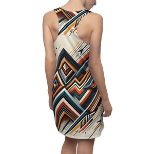 Geometric Pattern Racerback Dress for Summer Parties - Dipaliz - Dresses