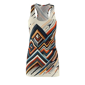Geometric Pattern Racerback Dress for Summer Parties - Dipaliz - Dresses
