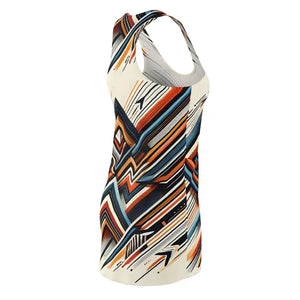 Geometric Pattern Racerback Dress for Summer Parties - Dipaliz - Dresses