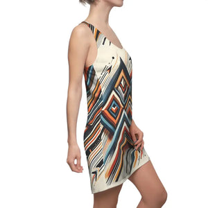 Geometric Pattern Racerback Dress for Summer Parties - Dipaliz - Dresses