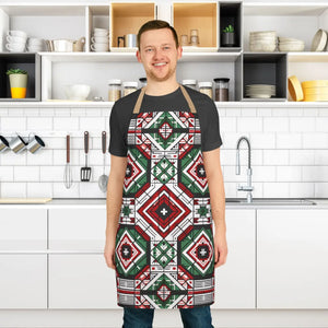 Chic Geometric Pattern Apron - Tie-back Closure - Dipaliz - Aprons
