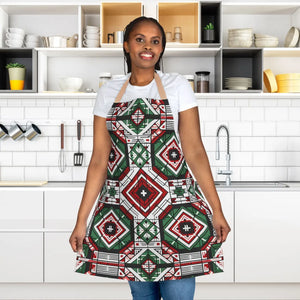 Chic Geometric Pattern Apron - Tie-back Closure - Dipaliz - Aprons
