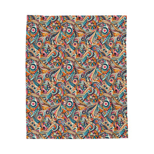 Custom Geometric Velveteen Plush Blanket - Soft Touch - Dipaliz - Blankets