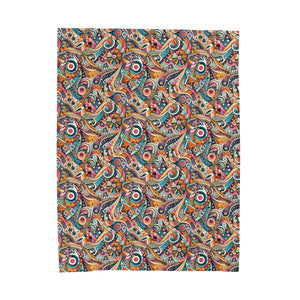 Custom Geometric Velveteen Plush Blanket - Soft Touch - Dipaliz - Blankets