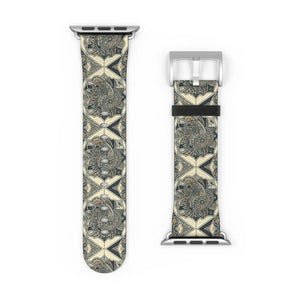 Chic Geometric Pattern Watch Band - Faux Leather - Dipaliz - Bands